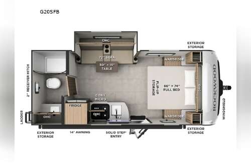 2027 Forest River Rv Rockwood GEO Pro G20SFB in east earl PA