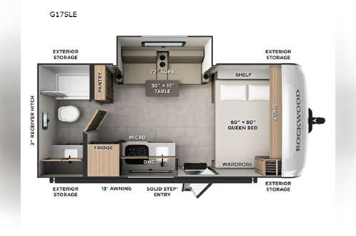 2027 Forest River Rv Rockwood GEO Pro G17SLE in east earl PA