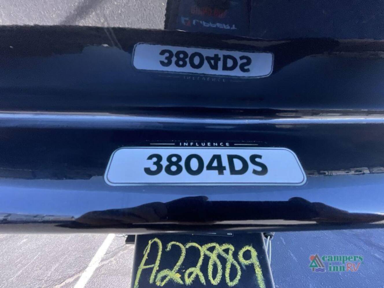 A photo of this 2026 Grand Design Influence 3804DS