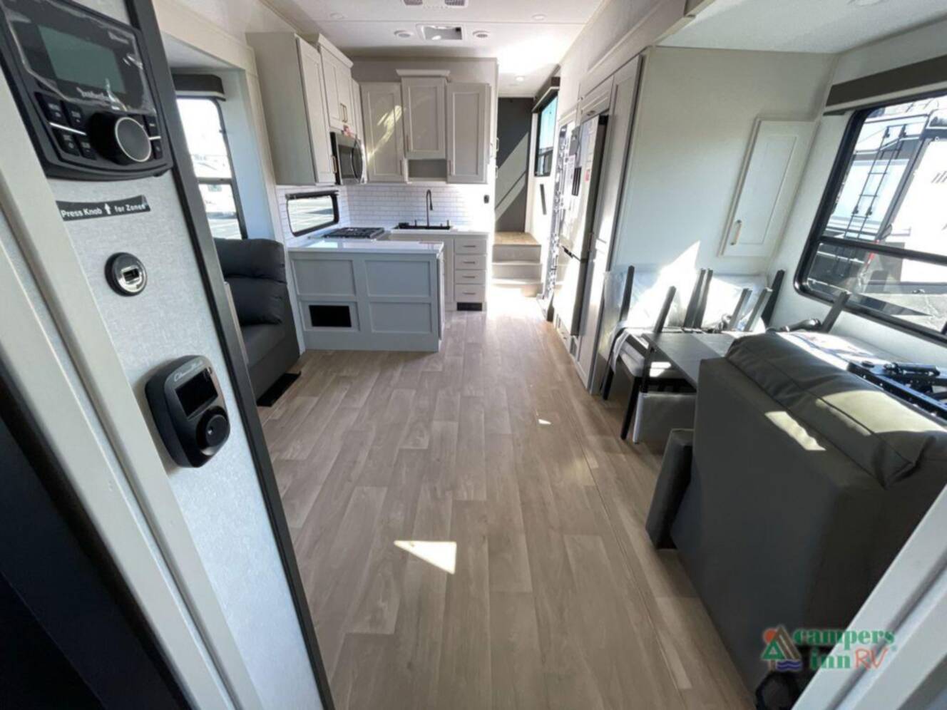 A photo of this 2026 Grand Design Influence 3804DS