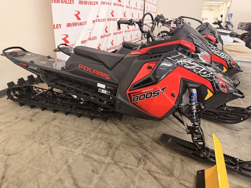 2026 Polaris® Patriot Boost RMK Khaos 155 Indy Red / Gloss Black in rochester MN