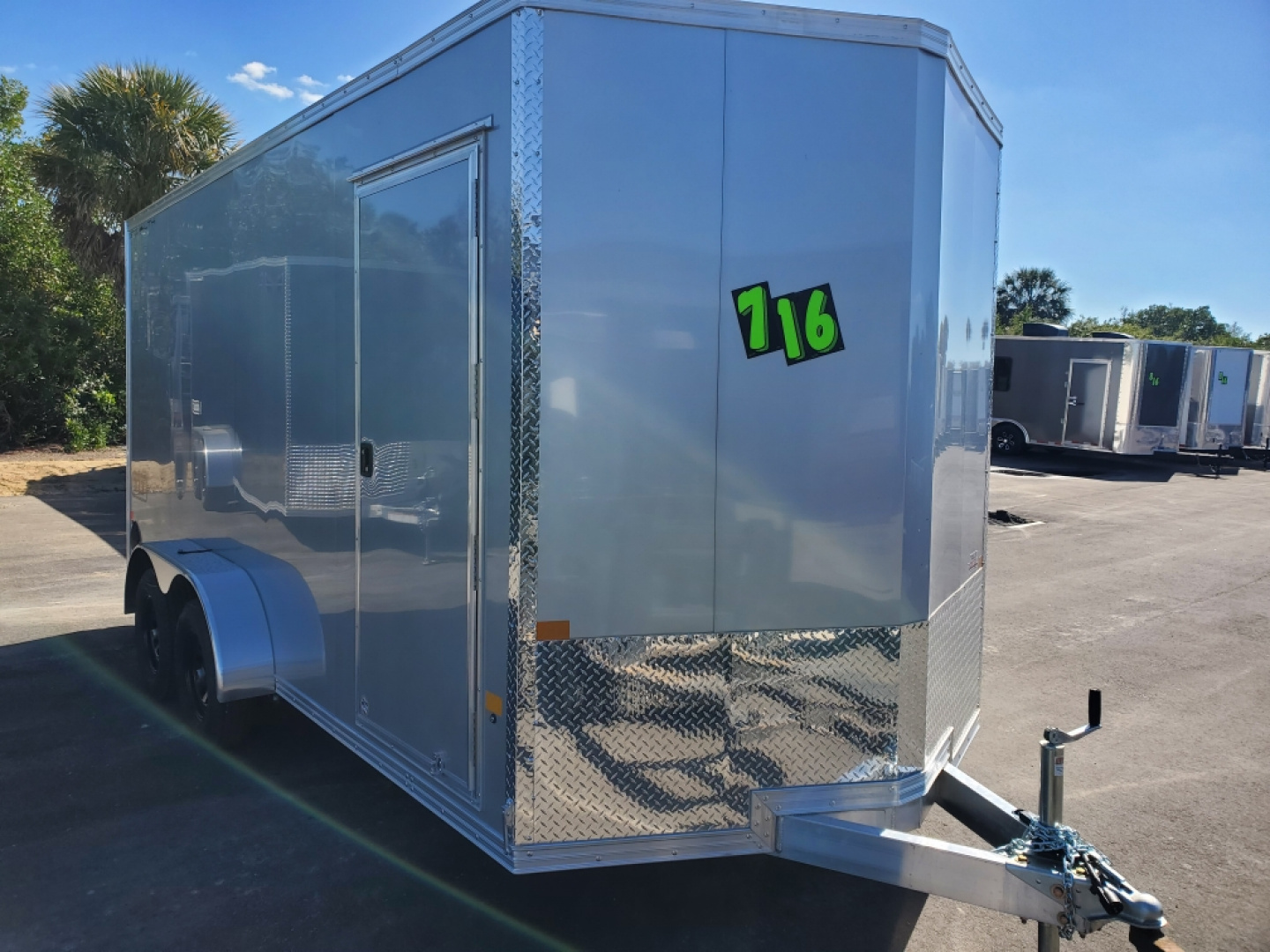 2026 ALCOM 7X16 7K ALUMINUM FRAME STEALTH WITH REAR in Punta Gorda, FL