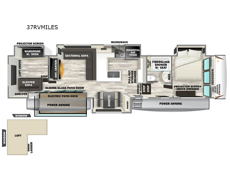2026 Forest River Rv Cherokee Sabre 37RVMILES in bunker hill IN