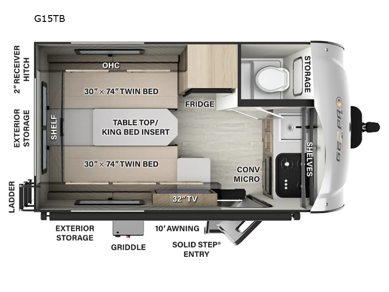 2024 Forest River Rv Rockwood GEO Pro G15TB in shipshewana IN