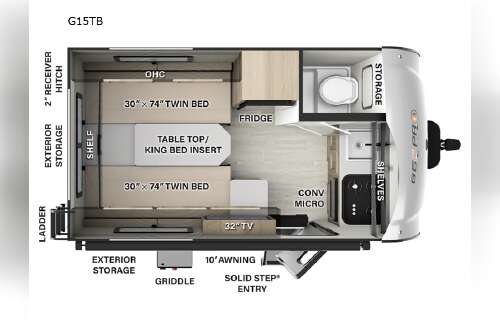 2024 Forest River Rv Rockwood GEO Pro G15TB in shipshewana IN