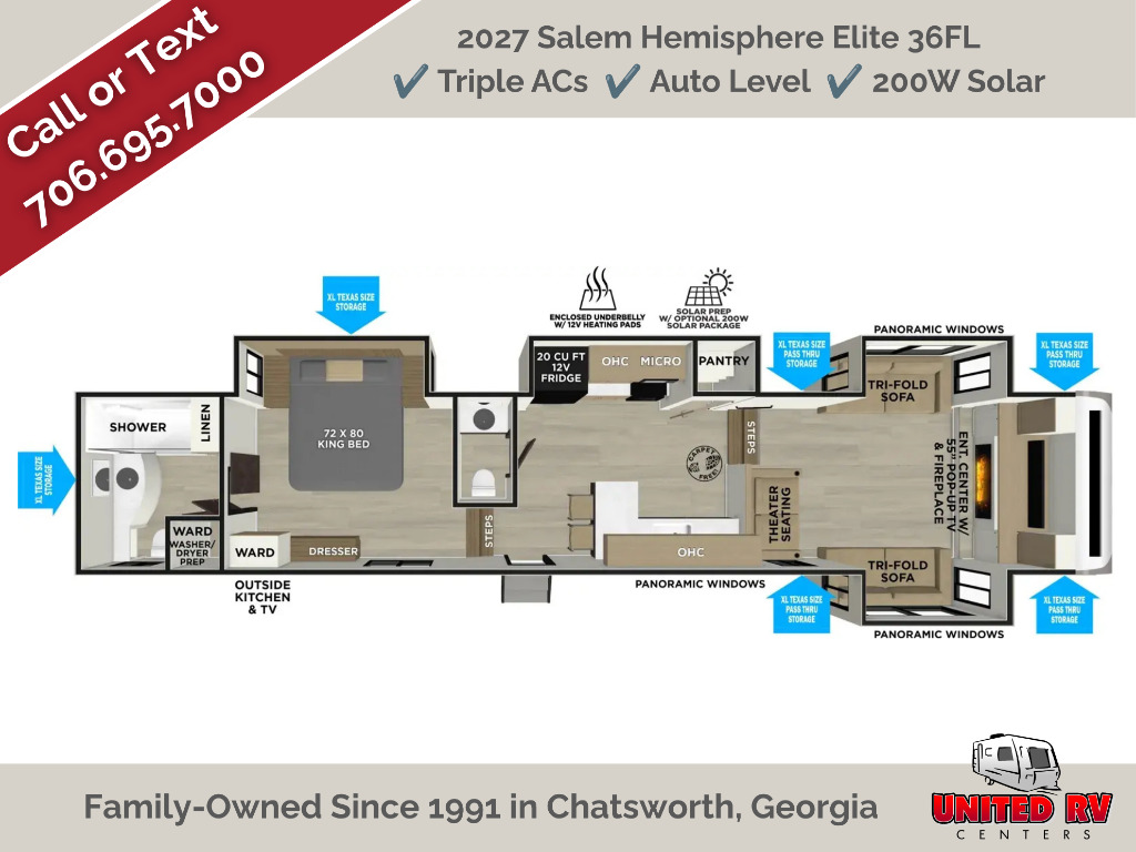 2027 Forest River Rv Salem Hemisphere Elite 36FL in chatsworth GA