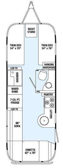 2015 Airstream Flying Cloud 25FB Twin in georgetown KY