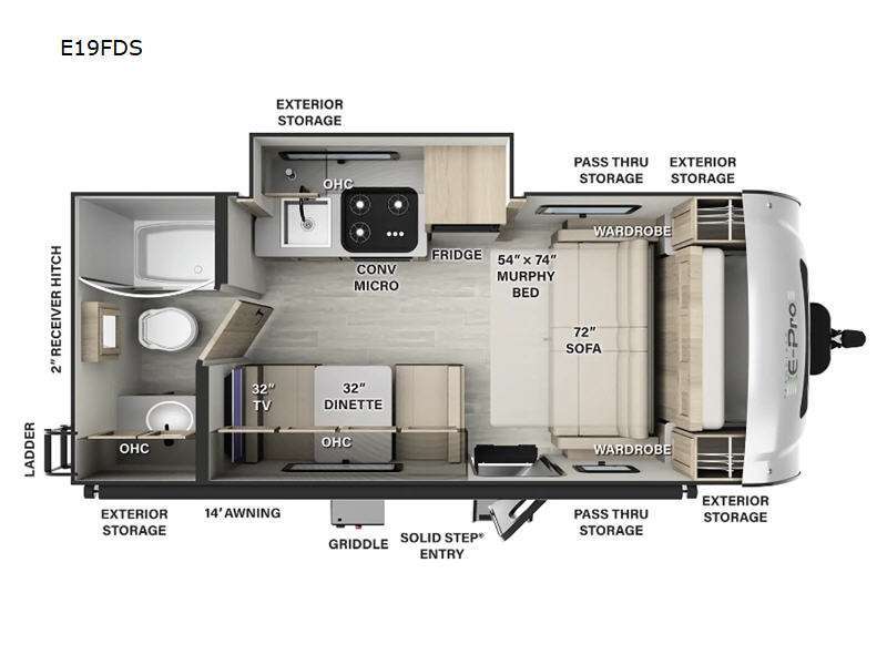 2024 Forest River Rv Flagstaff E-Pro E19FDS in everett WA
