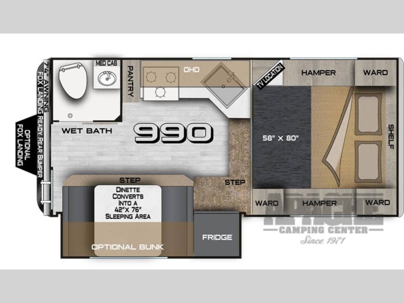 A photo of this 2026 Northwood Arctic Fox Camper 990