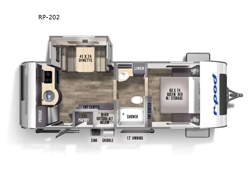 2024 Forest River Rv R Pod RP-202 in everett WA
