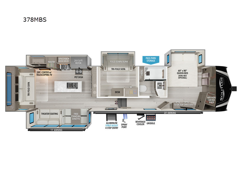 A photo of this 2025 Grand Design Solitude 378MBS