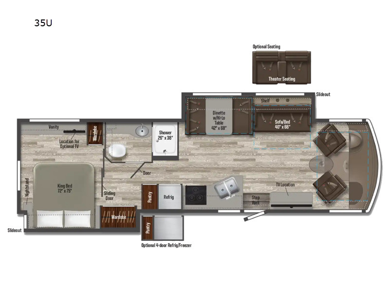 A photo of this 2022 Winnebago Vista 35U