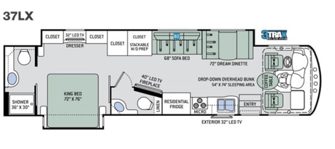 A photo of this 2017 Thor Motor Coach CHALLENGER 37LX