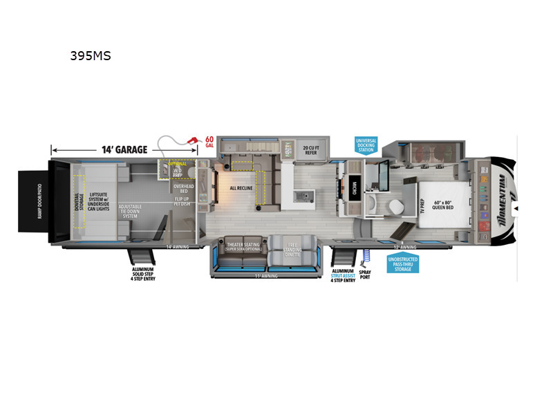 A photo of this 2026 Grand Design Momentum 395MS