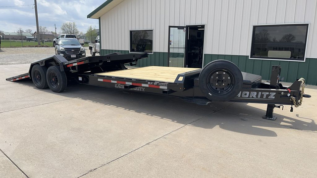 2026 Moritz International 7'x16'+8' GT 22.9K Tilt Equipment Trailer in Delphos, OH