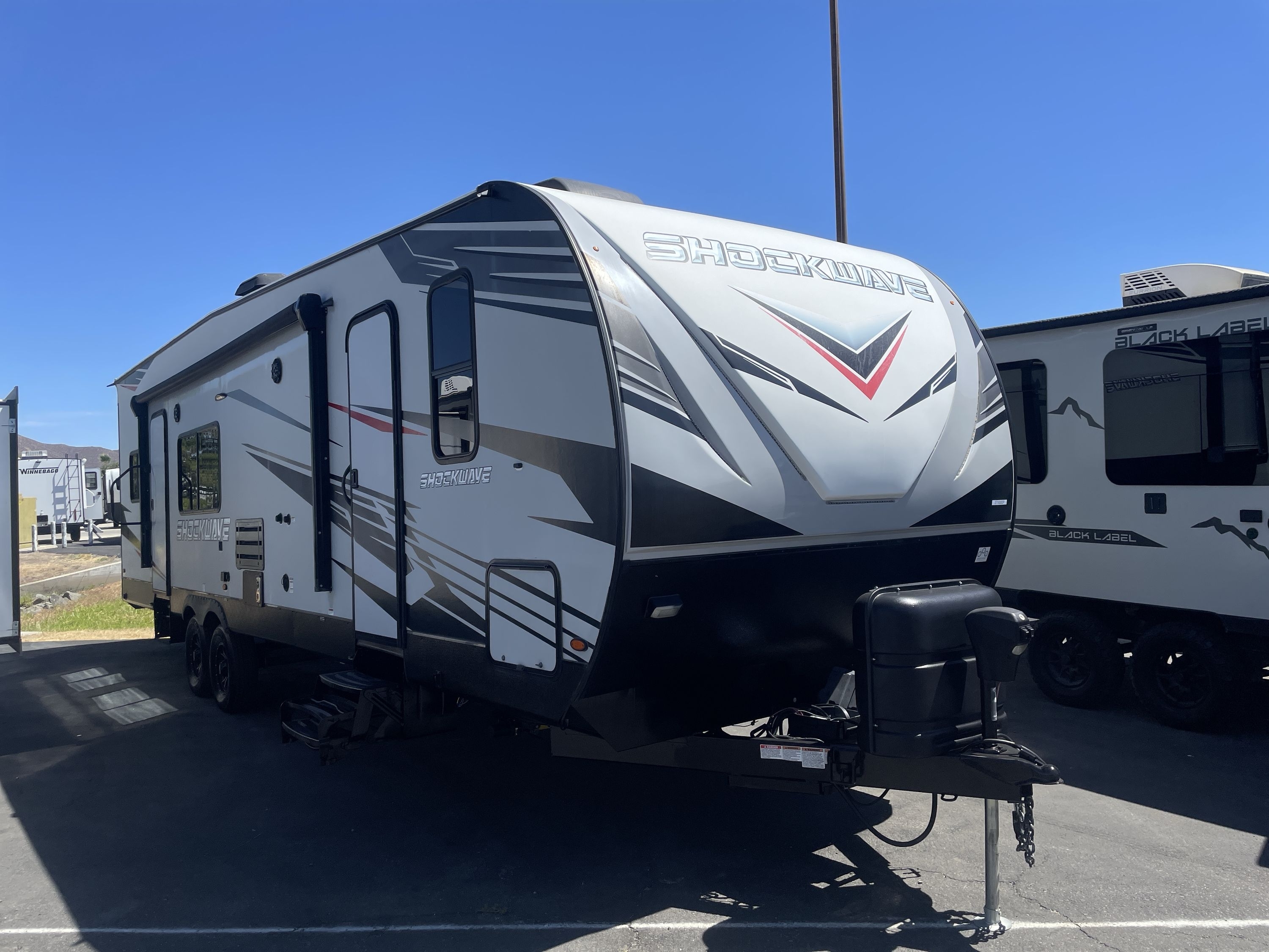 2021 Forest River SHOCKWAVE 30DSGDX Travel Trailer Toy Hauler RV