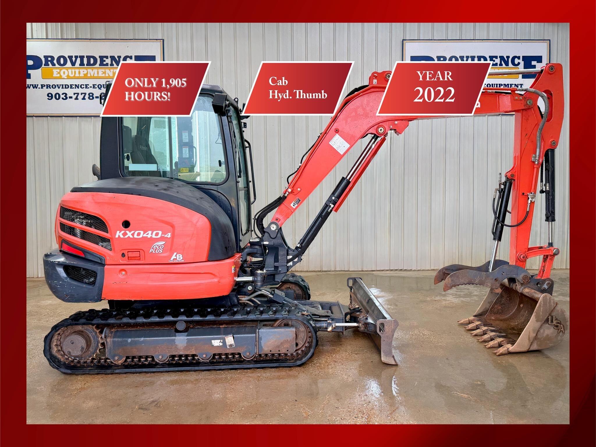 2022 KUBOTA KX040-4 in Trinidad, TX