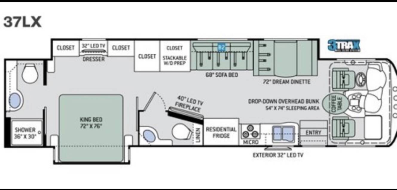 A photo of this 2017 Thor Motor Coach CHALLENGER 37LX