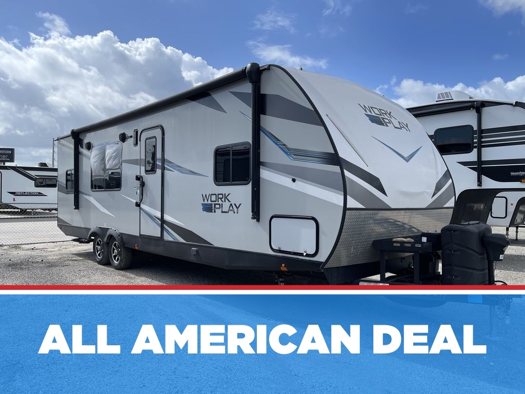 2023 Forest River Work and Play 27LT Travel Trailer Toy Hauler RV