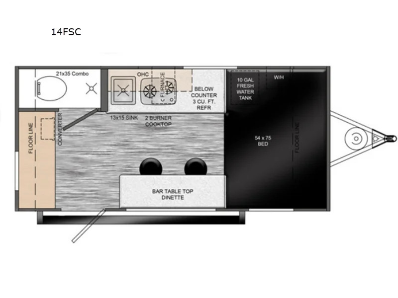 2026 Travel Lite Rv Rove Lite Classic 14FSC in gulfport MS
