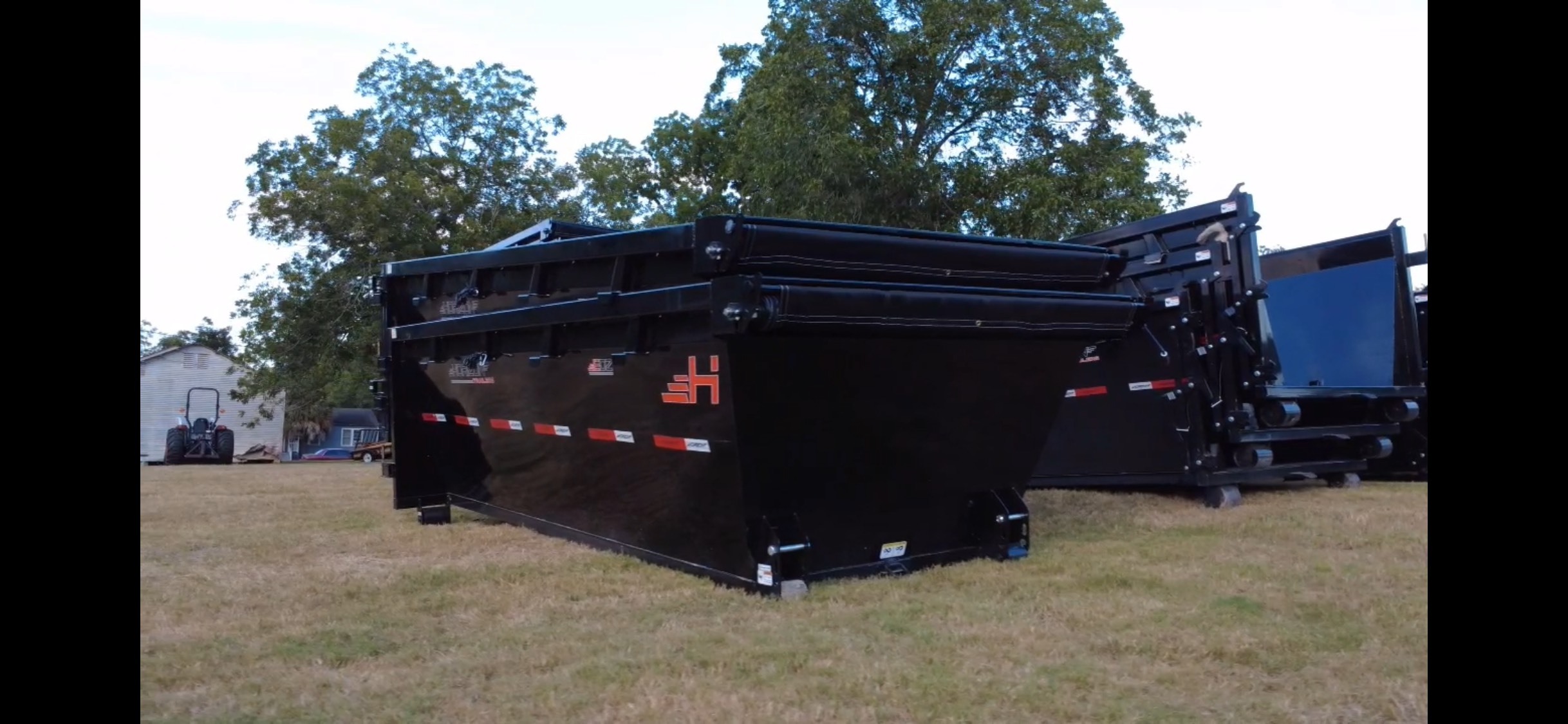 2025 Horizon Trailers 14'X83" Dumpster, 48" Sides, Single Rear Door, Black in Shiner, TX