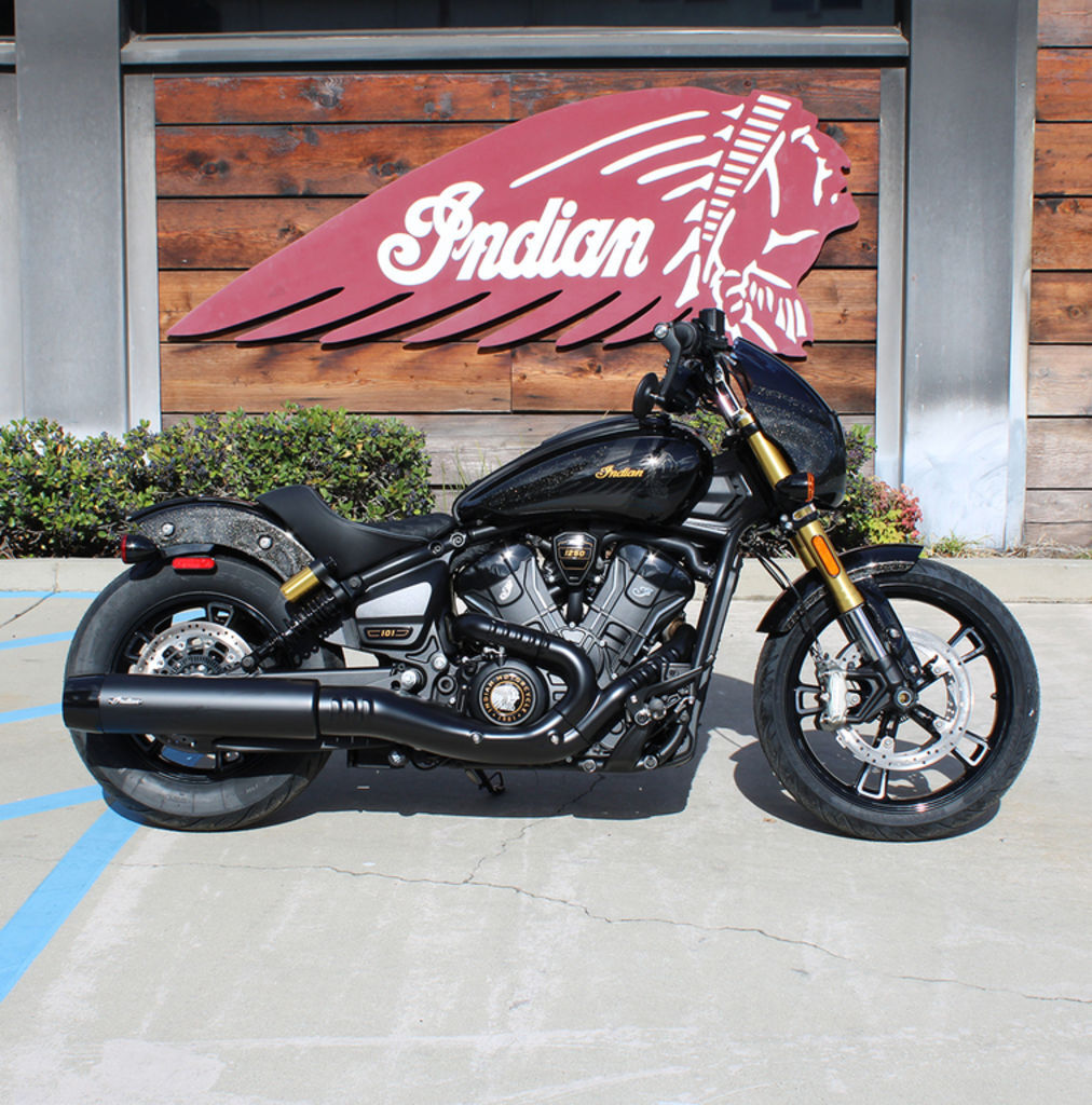 2026 Indian Motorcycle® 101 Scout® Black Crystal with Super Graphite BASE in Westminster, CA