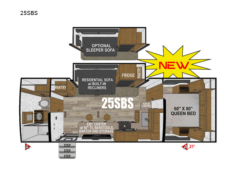 2026 Outdoors Rv Timber Ridge Titanium Series 25SBS in adamsburg PA