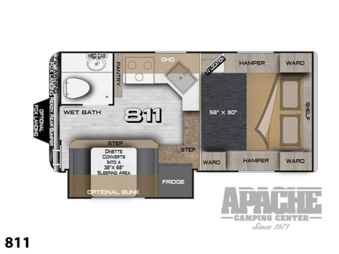A photo of this 2026 Northwood Arctic Fox Camper 811