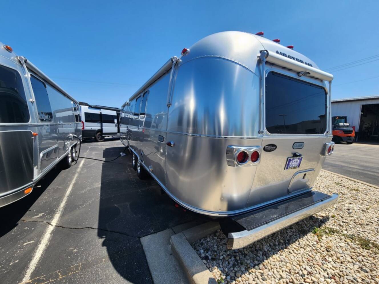 A photo of this 2026 Airstream Classic 33FB Twin