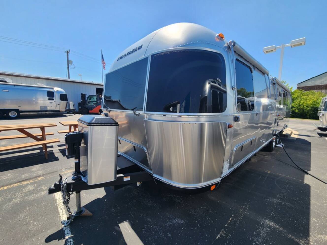 A photo of this 2026 Airstream Classic 33FB Twin