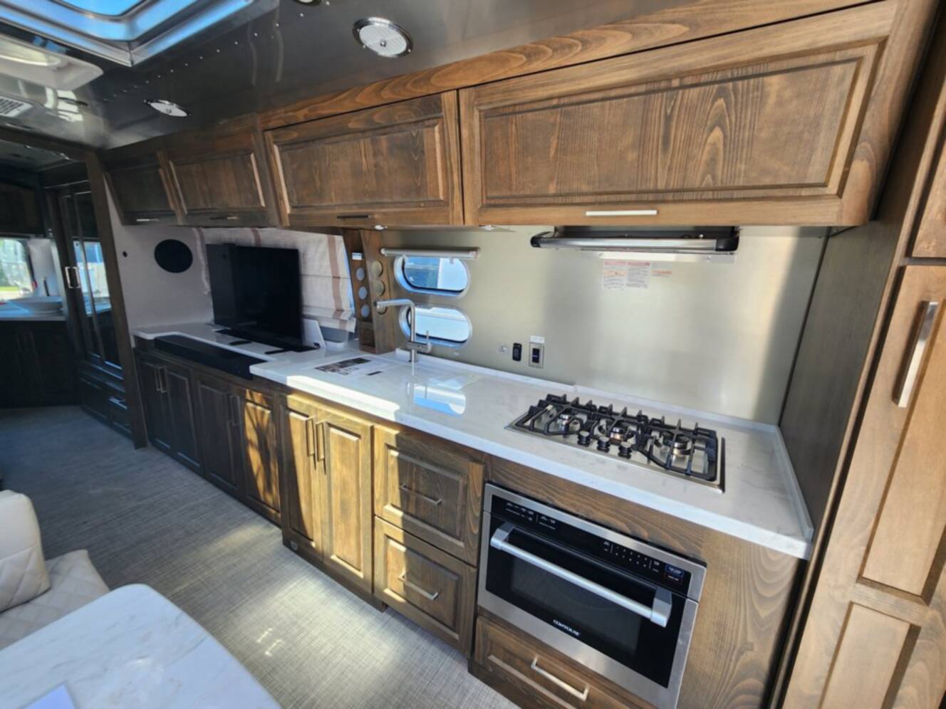 A photo of this 2026 Airstream Classic 33FB Twin