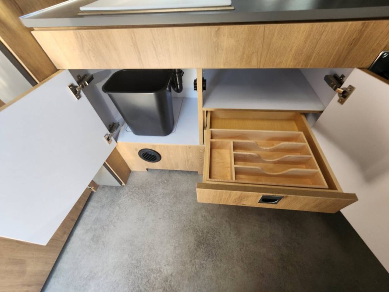 A photo of this 2026 Airstream Trade Wind 23FB Twin