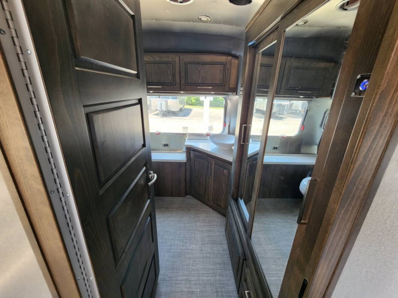 A photo of this 2026 Airstream Classic 33FB Twin