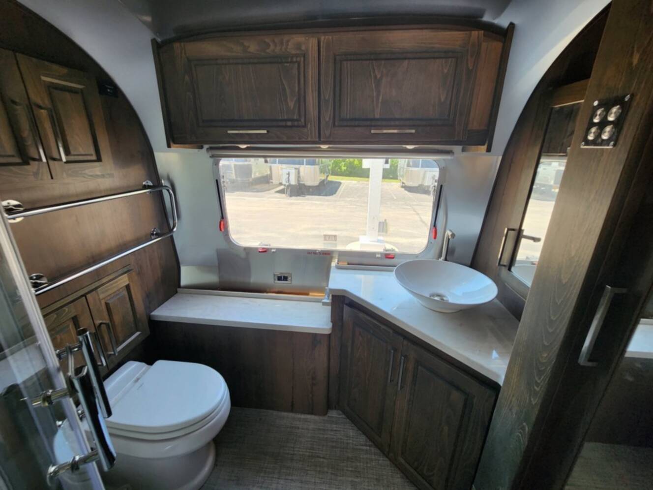 A photo of this 2026 Airstream Classic 33FB Twin