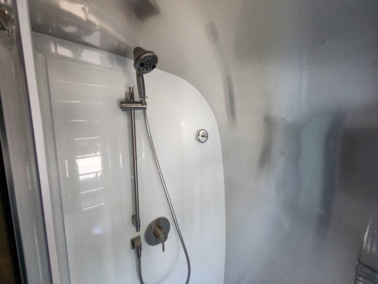 A photo of this 2026 Airstream Classic 33FB Twin