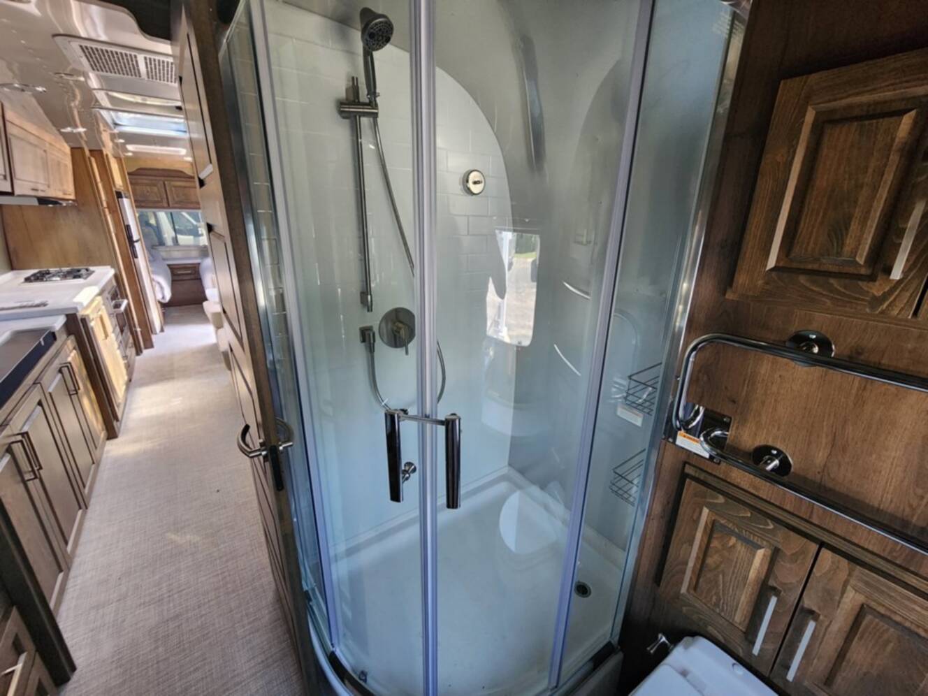 A photo of this 2026 Airstream Classic 33FB Twin