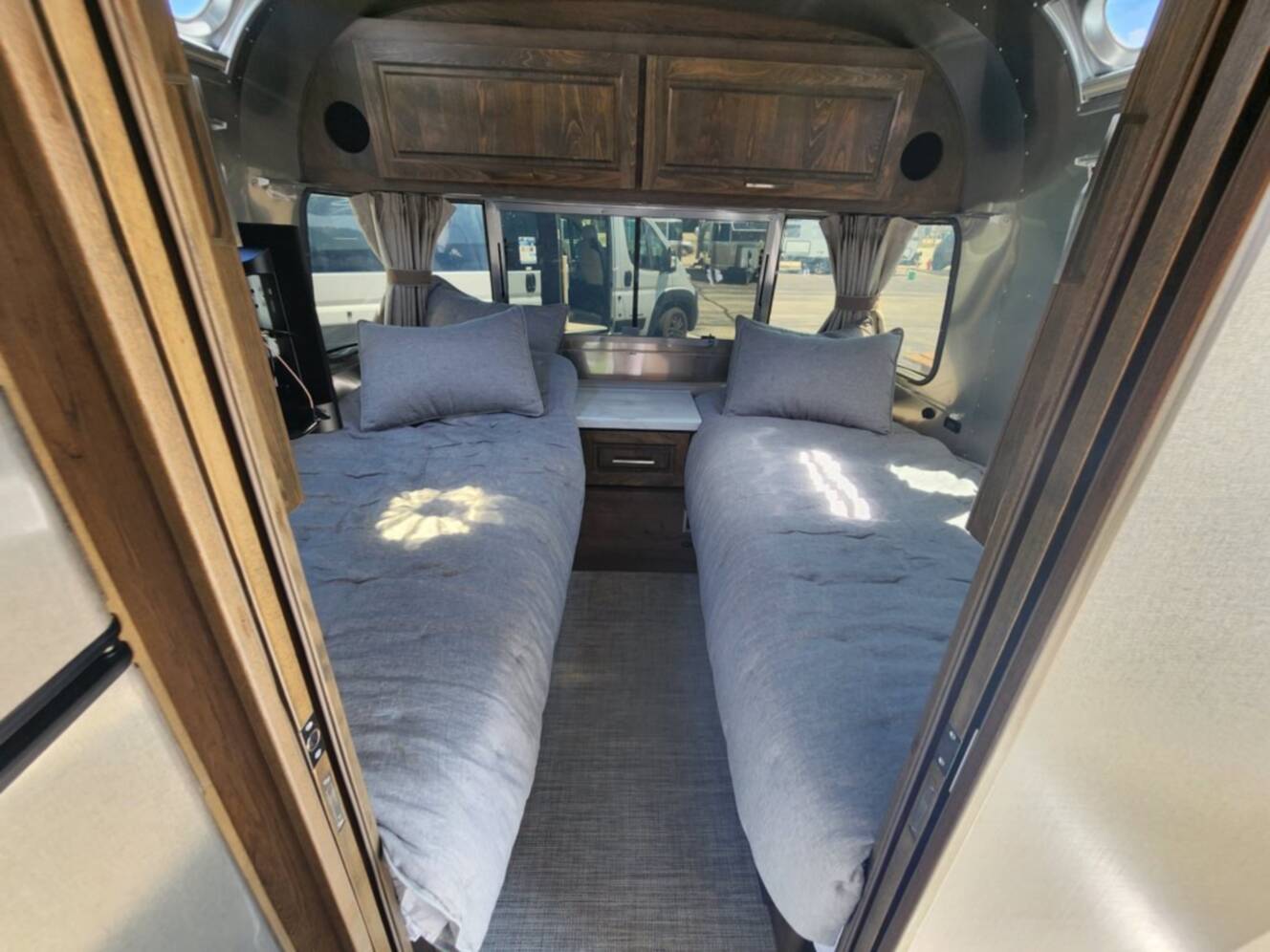A photo of this 2026 Airstream Classic 33FB Twin