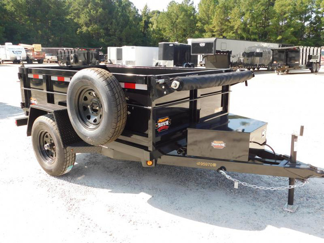 2024 COVERED WAGON TRAILERS Prospector 5X8 Single Axle With 24" Sides Dump Tra in Hope Mills, NC