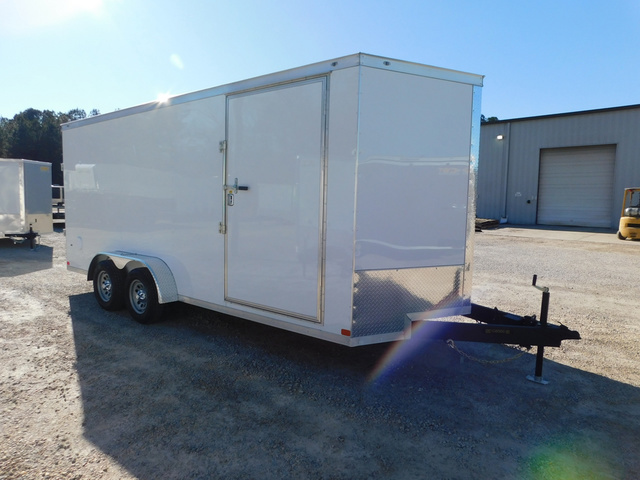2026 COVERED WAGON TRAILERS Gold Series 7X18 Vnose With Ramp Door 7' Inside in Hope Mills, NC