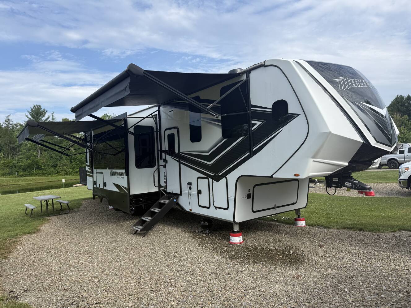 A photo of this 2023 Grand Design MOMENTUM M-CLASS 395MS