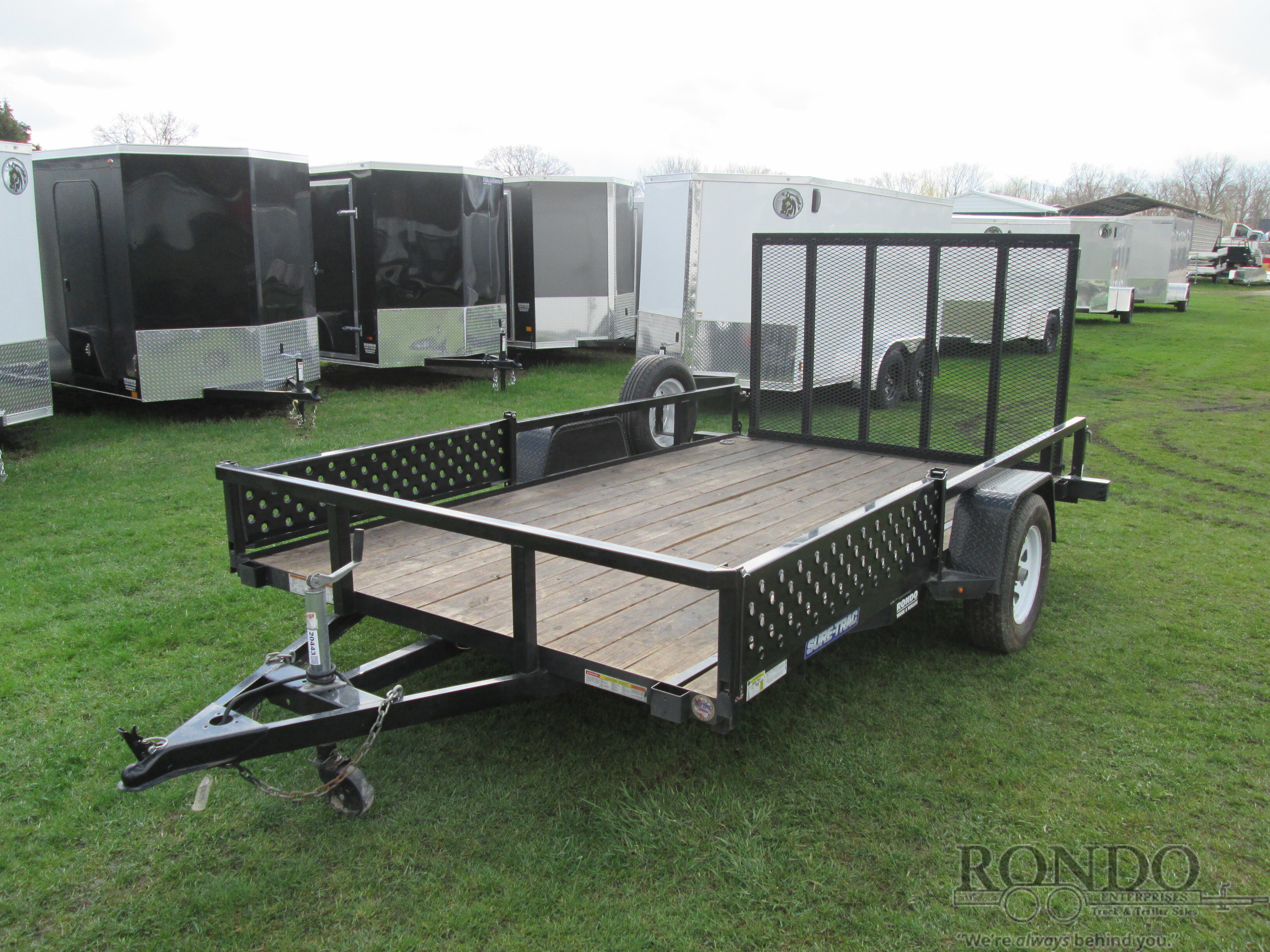 2017 SURE-TRAC Single Axle Utility ST8212TATV-B-030 in Sycamore, IL