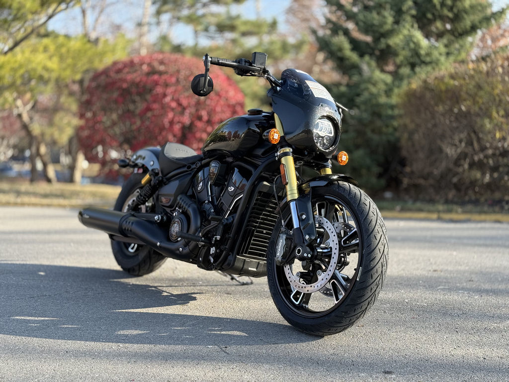 2026 Indian 101 Scout Black Crystal With Super Graphite BASE in Olathe, KS