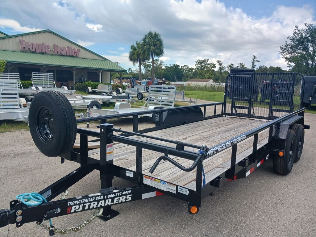 2025 PJ Trailers 14K Angle Pipetop Trailer (P8) 18' in Fort Myers, FL