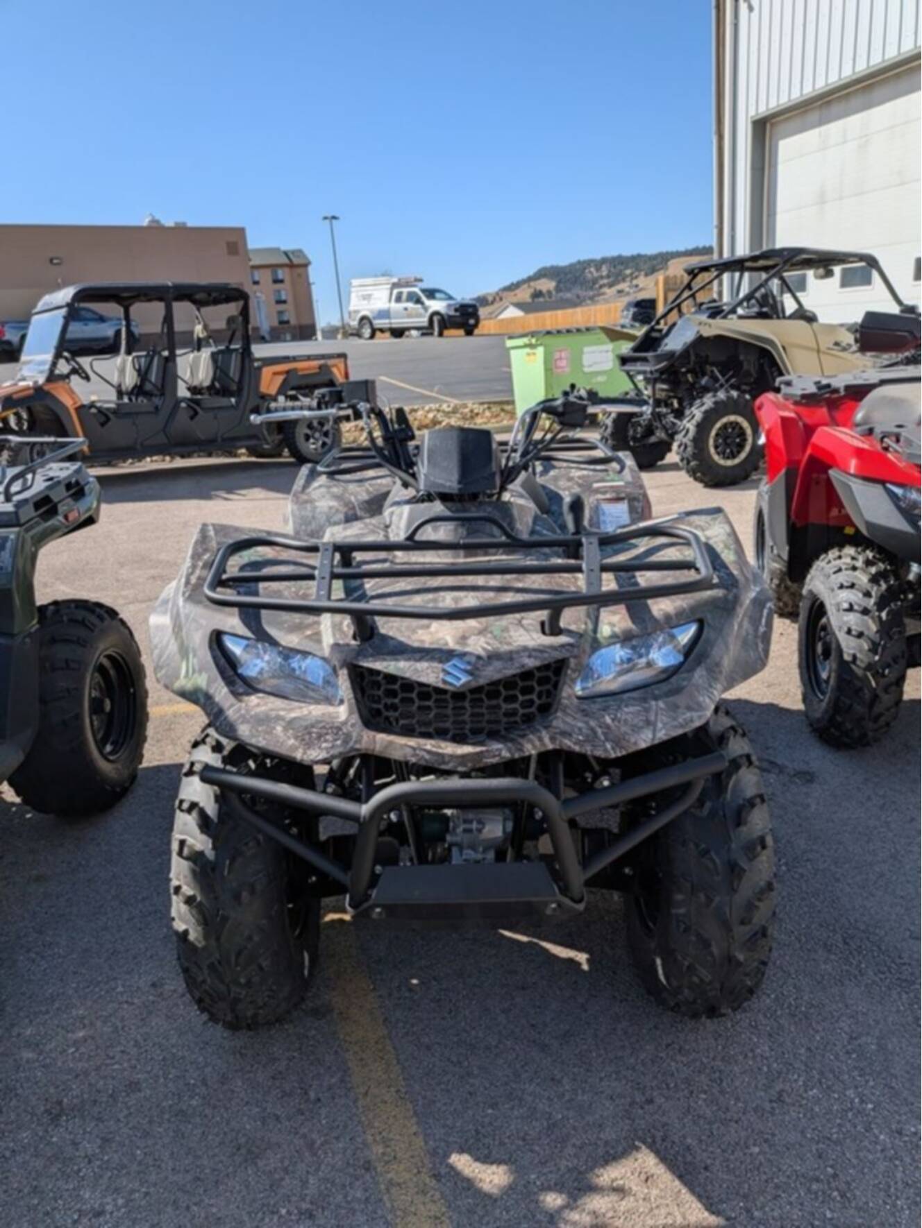 A photo of this 2025 Suzuki KingQuad 400ASi Camo