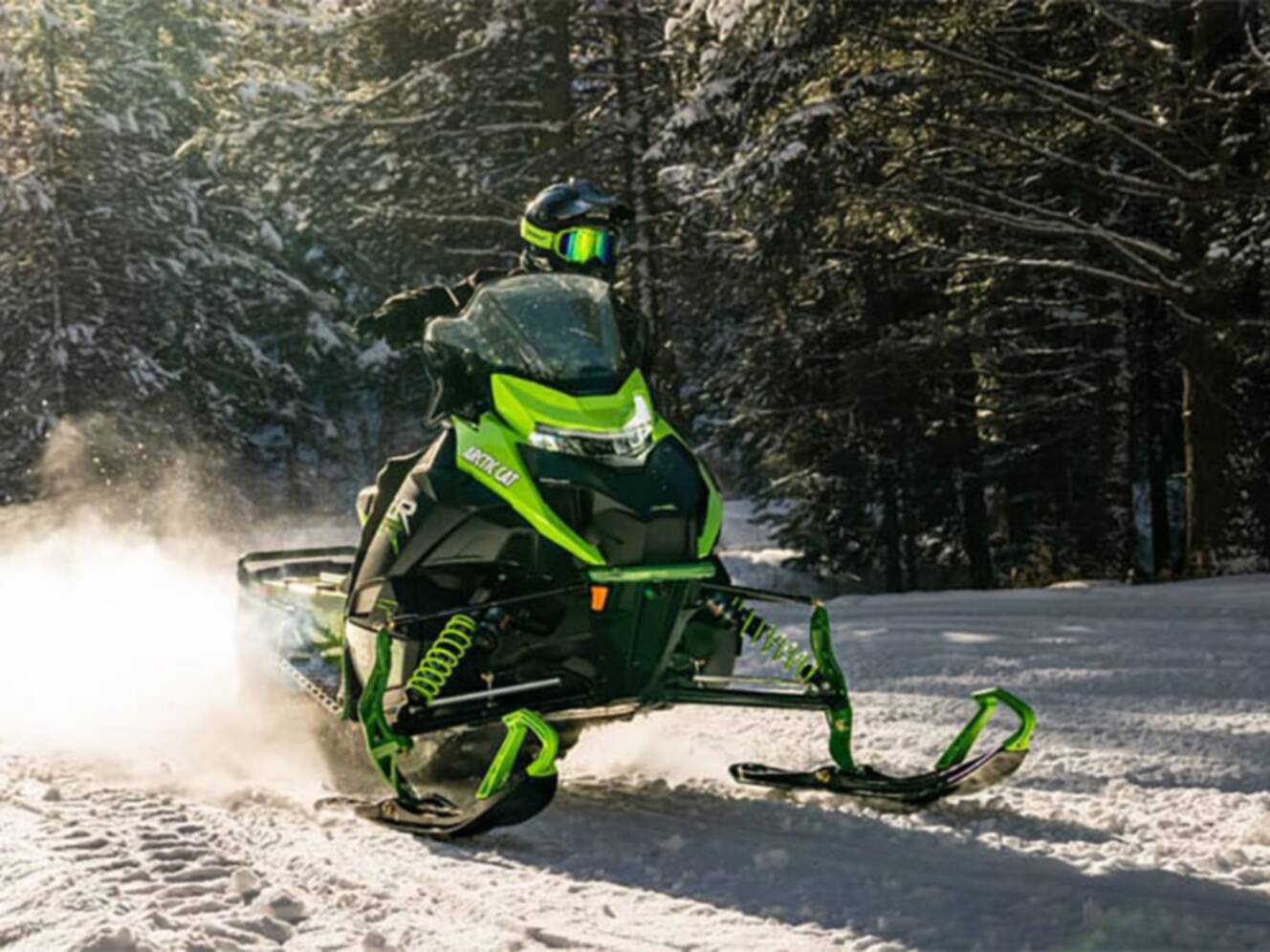 A photo of this 2026 Arctic Cat ZR 858 Sno Pro 129 ES (Sport Gauge)