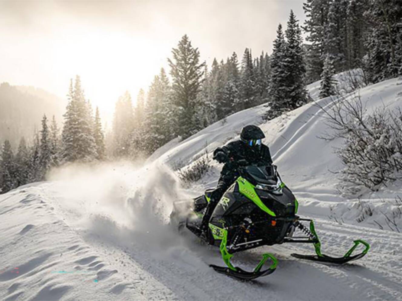 A photo of this 2026 Arctic Cat ZR 858 Sno Pro 129 ES (Sport Gauge)