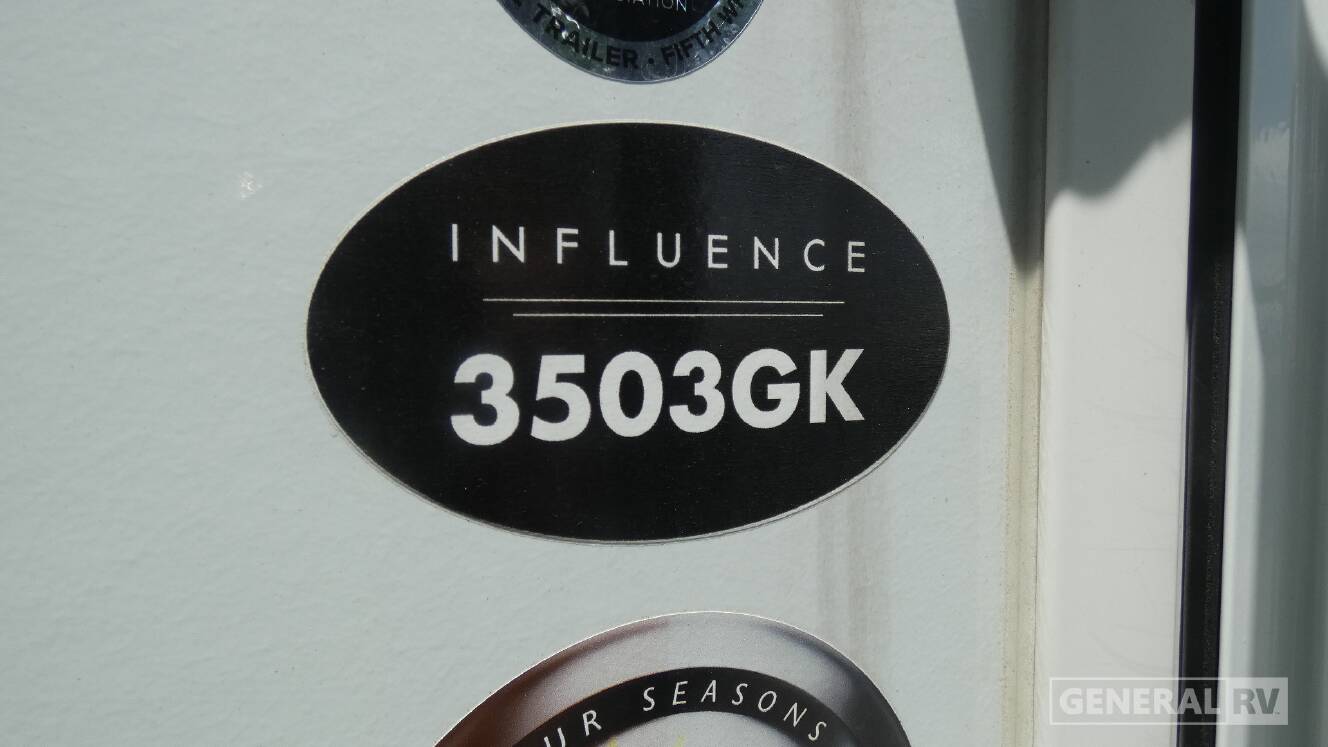 A photo of this 2024 Grand Design INFLUENCE 3503GK