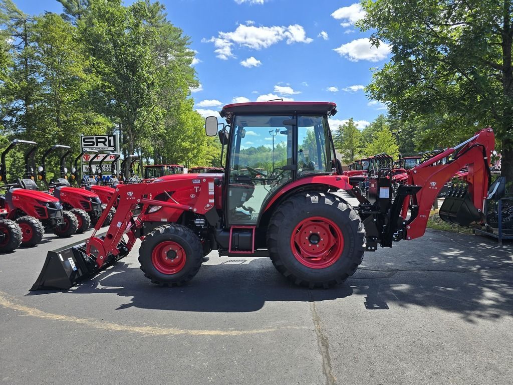 2025 TYM T494 Hydrostatic 48.3 HP Tractor with Cab, Backhoe, & Q in Loudon, NH