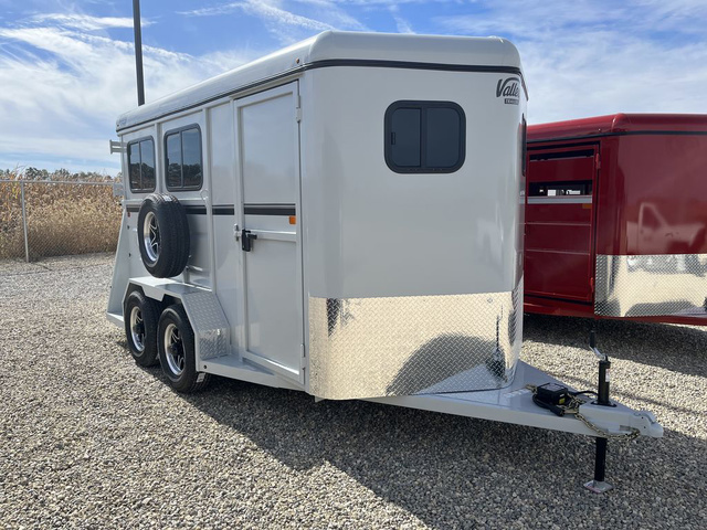 2026 Valley 6.5'X14' 7K Thoroughbred 2 Horse Silver Slant Live in Delphos, OH