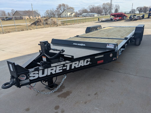 2026 Sure-Trac 7'X16'+4' Equipment Trailer 15.4K Tilt Pro Series in Delphos, ME
